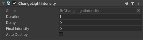 Change Light Intensity